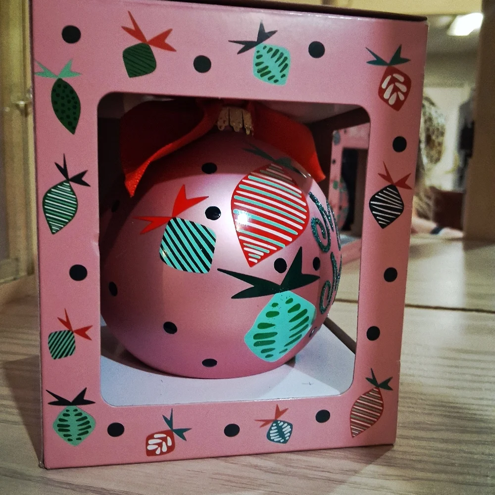 Coton Colors by Laura Johnson 2024 Exclusive Glass Christmas Ornament